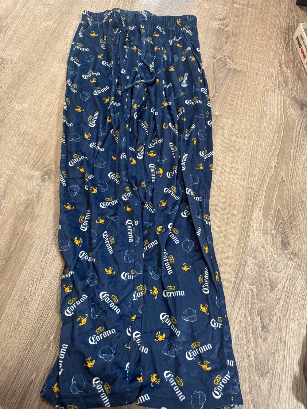 Corona Navy Male PJ pants with Yellow Lemon Motif